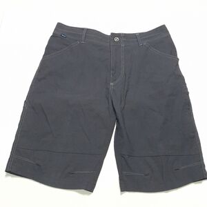 Kuhl Renegade Hiking Shorts Gray Men's Size W36 Rip-Stop Utility Outdoors UPF-50